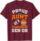 Proud aunt of a basketball Senior class of 2025 graduation T-Shirt - T-Shirt | Maroon
