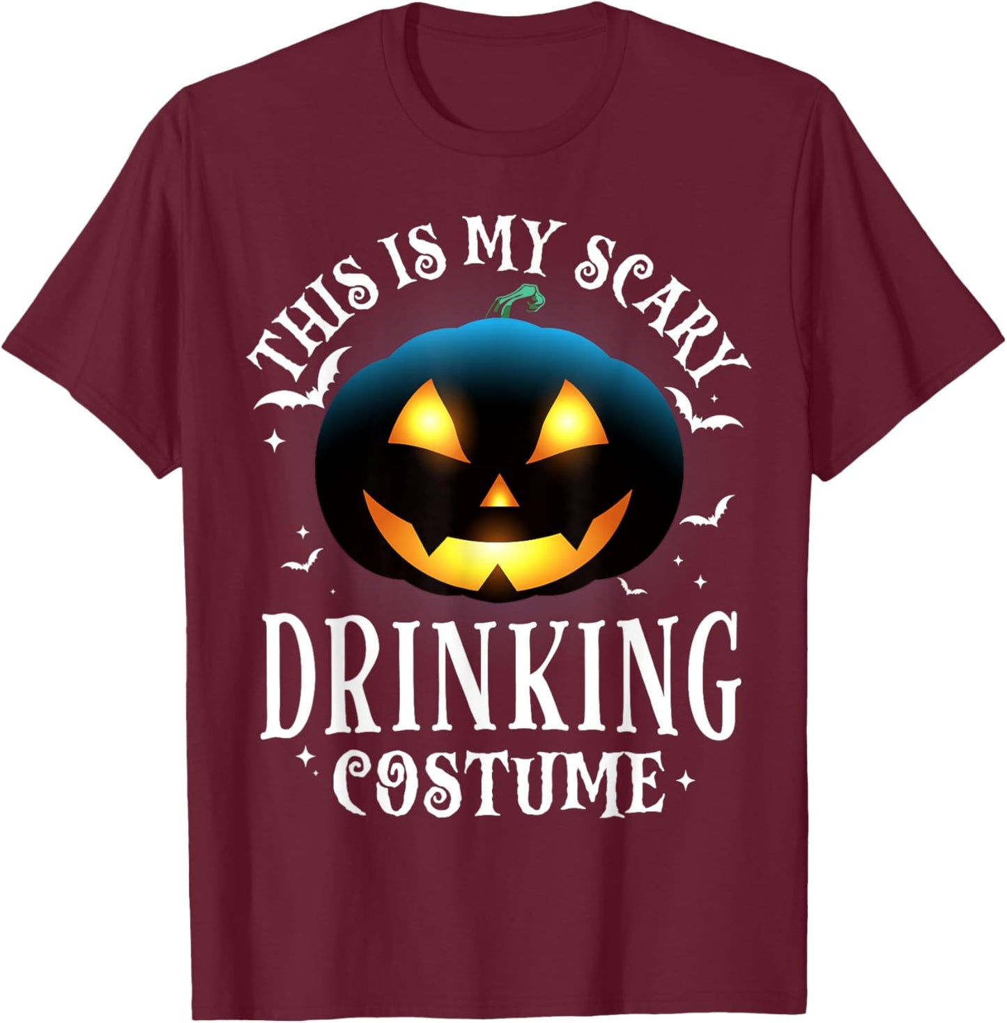 Drinking Halloween Matching Pajama Costume T-Shirt - T-Shirt | Maroon
