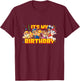 PAW Patrol Birthday It's My Birthday Cute Group Logo T-Shirt - T-Shirt | Maroon