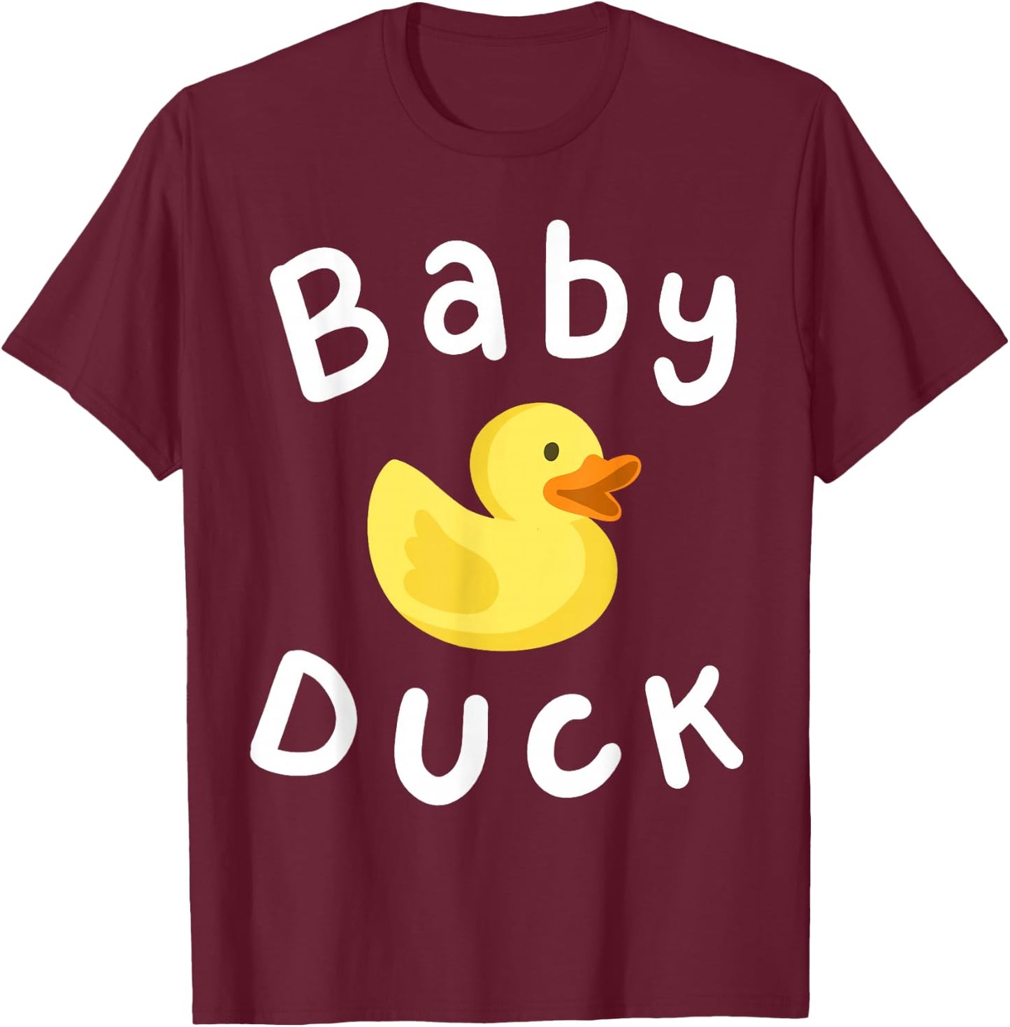 Baby Duck Birthday Rubber Duck Lover Family Matching Toddler T-Shirt - T-Shirt | Maroon