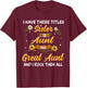 Mother's Day Presents I have 3 titles Sister Aunt Great Aunt T-Shirt - T-Shirt | Maroon