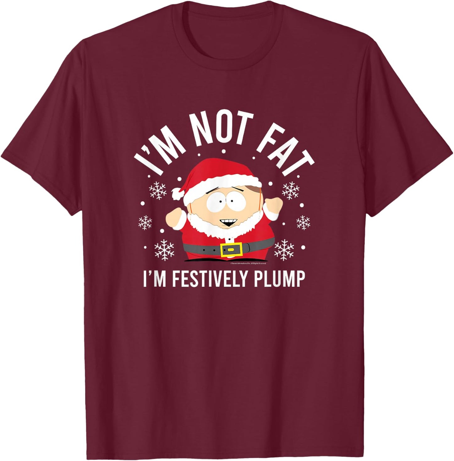 South Park - I'm Not Fat T-Shirt - T-Shirt | Maroon