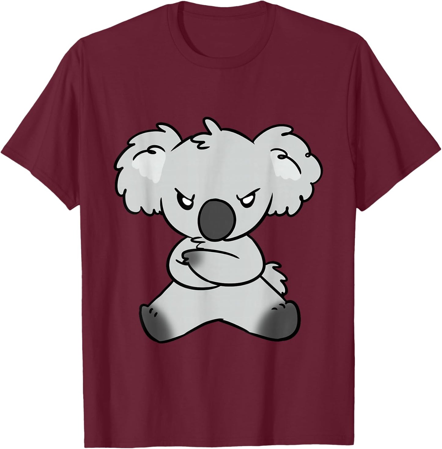 Angry Koala Bear - Gift Koala lovers T-Shirt - T-Shirt | Maroon