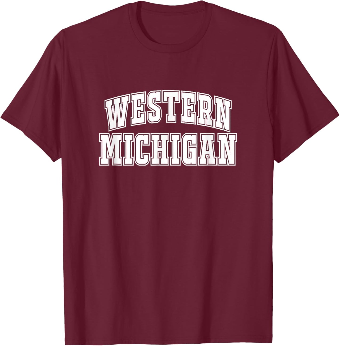 Vintage Town Western Michigan T-Shirt - T-Shirt | Maroon