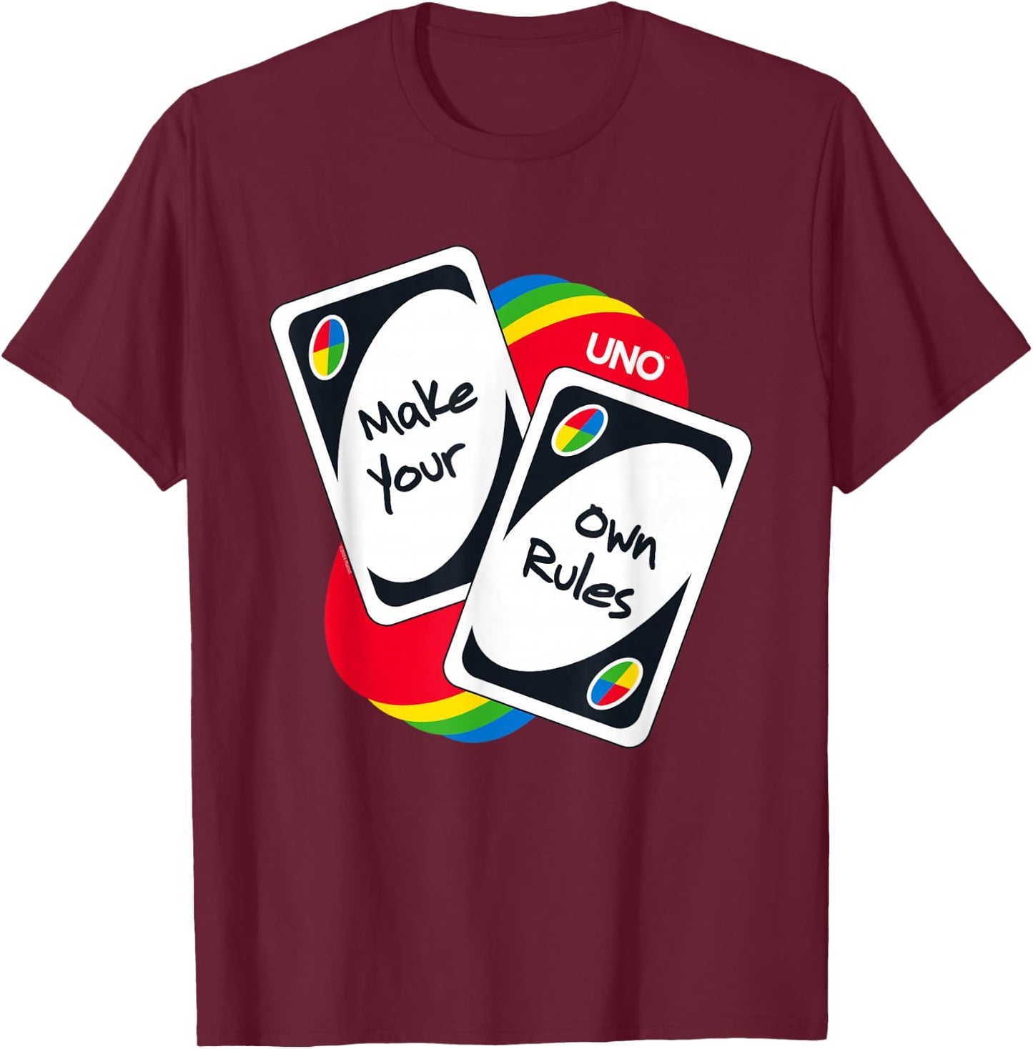 UNO - Make Your Own Rules T-Shirt - T-Shirt | Maroon