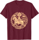 Viking Symbols Horse Valhalla Scandinavia Raven Gift T-Shirt - T-Shirt | Maroon