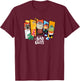 The Bad Guys Character Group Panels T-Shirt - T-Shirt | Maroon