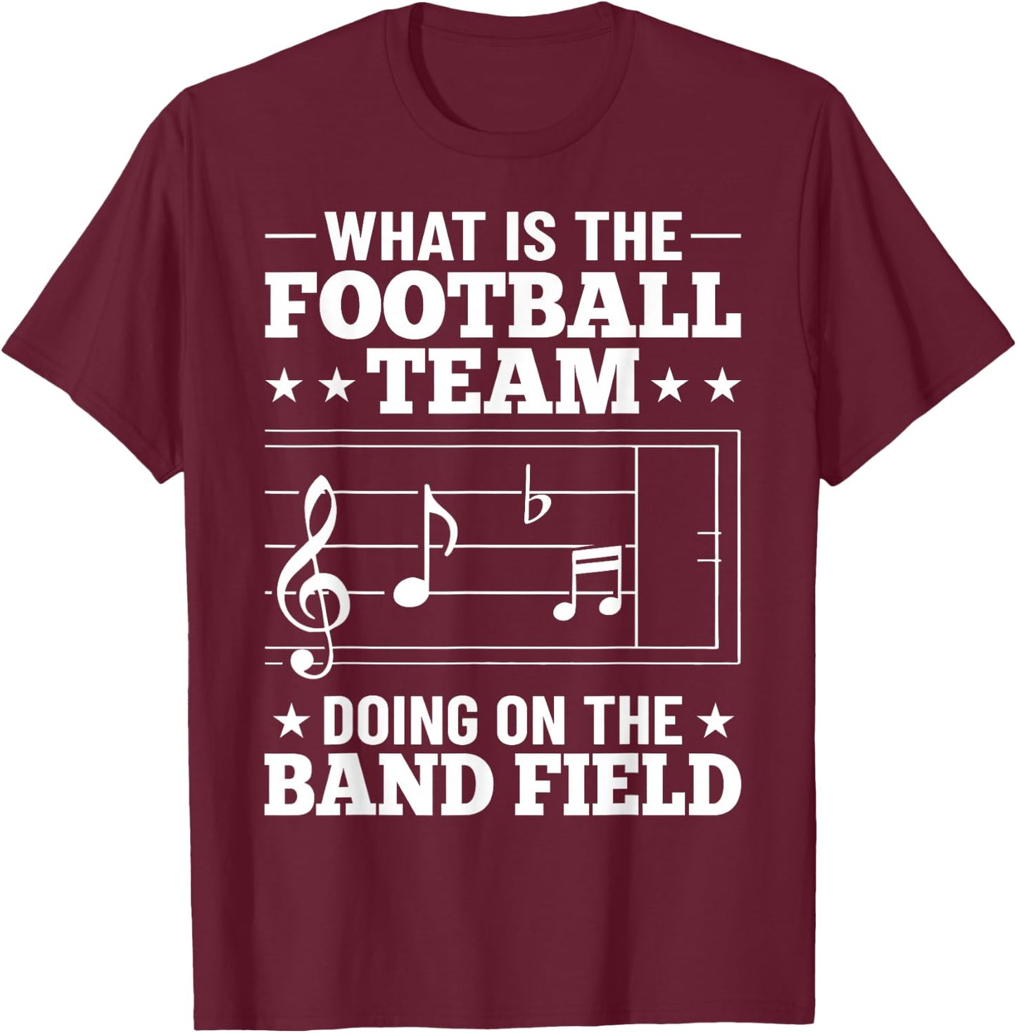Music Teacher Marching Band Musician High School Bandmaster T-Shirt - T-Shirt | Maroon