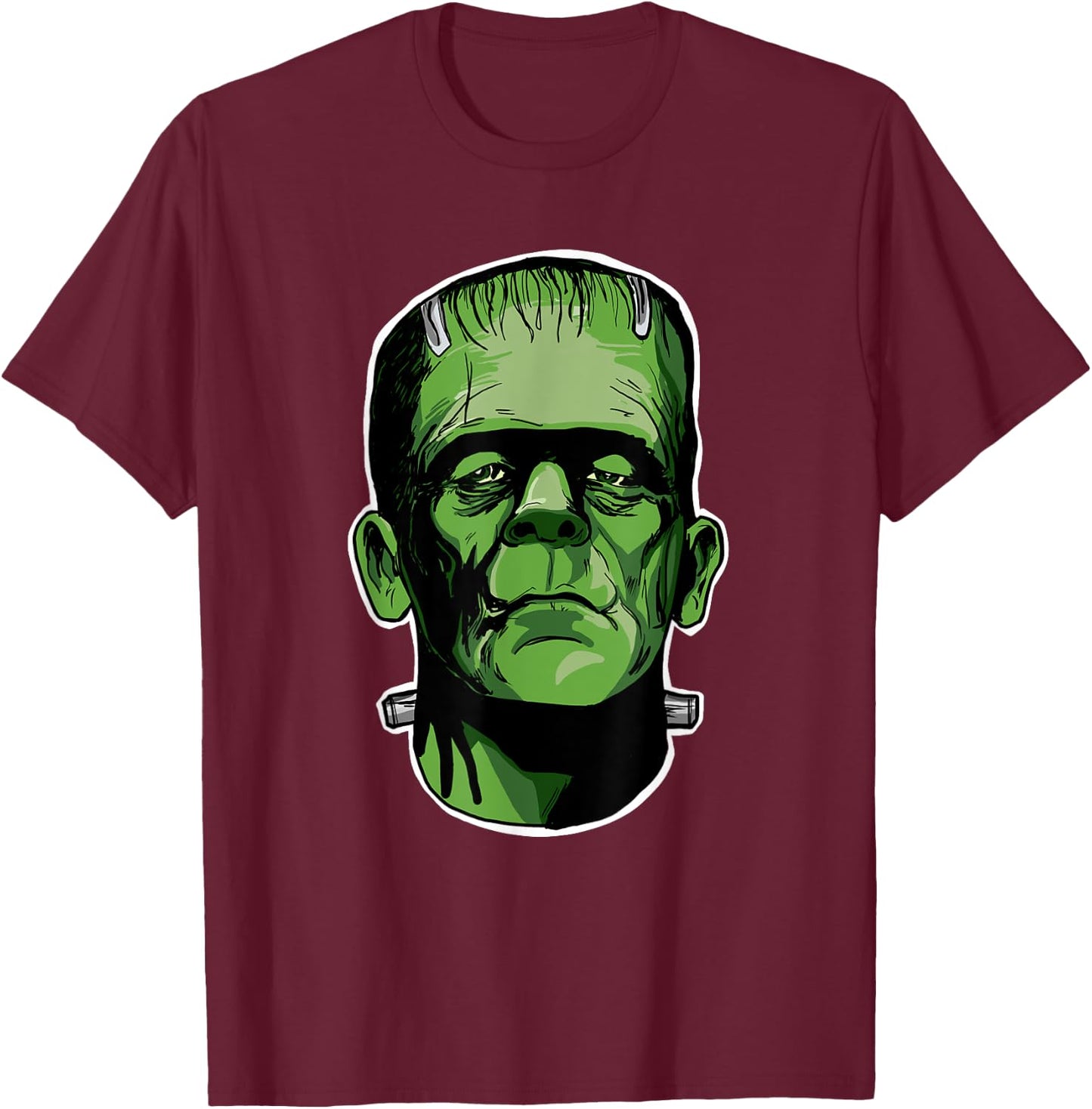Frankenstein novelty Halloween Frankenstein T-Shirt - T-Shirt | Maroon