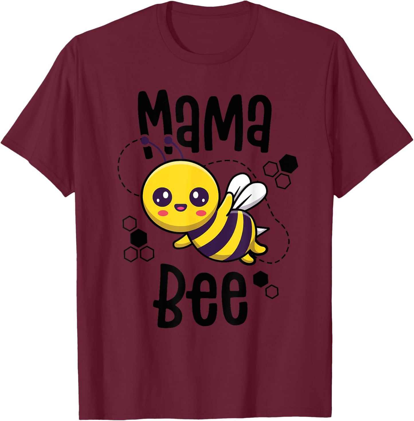 Mama Bee Shirt Family Bee Shirts First Bee Day Outfits T-Shirt - T-Shirt | Maroon