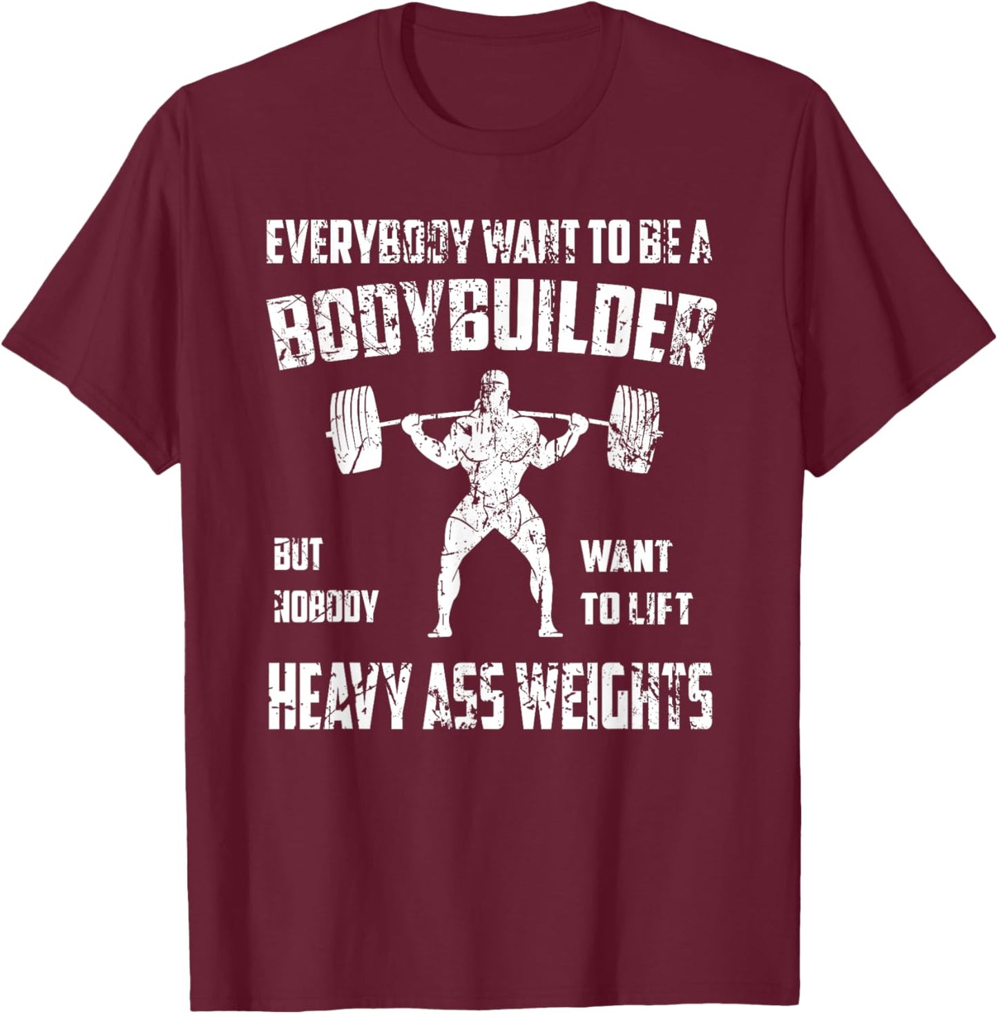 Funny Bodybuilding Shirts. Perfect exercising Squat T Shir T-Shirt - T-Shirt | Maroon