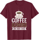 Coffee Scrubs And Baby Hugs T-Shirt - T-Shirt | Maroon
