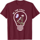 Be The Light Christ Butterfly Flower Jesus Quotes T-Shirt - T-Shirt | Maroon