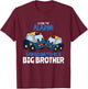 Kids Big Brother Police Car Gift Sound the Alarm Toddler T-Shirt - T-Shirt | Maroon