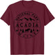 Acadia National Park Maine Moose Nature Hiking Outdoors T-Shirt - T-Shirt | Maroon