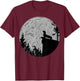 Cool Dachshund Full moon Dog Lover Men Women Girls Kids T-Shirt - T-Shirt | Maroon