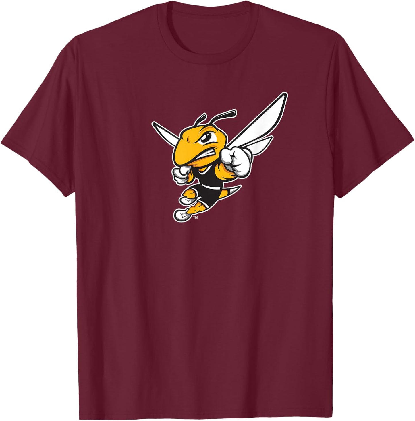 American International College AIC Yellow Jacket Fan T-Shirt - T-Shirt | Maroon