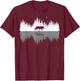 Trees Reflection Wolf Wildlife Forest Nature Animal Outdoor T-Shirt - T-Shirt | Maroon