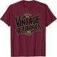 Vintage Headbanger 80's Heavy Metal Music Lovers Funny T-Shirt - T-Shirt | Maroon