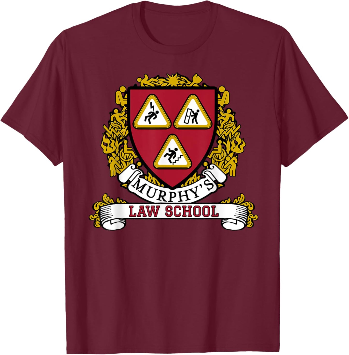 Murphy's Law School T-Shirt - T-Shirt | Maroon