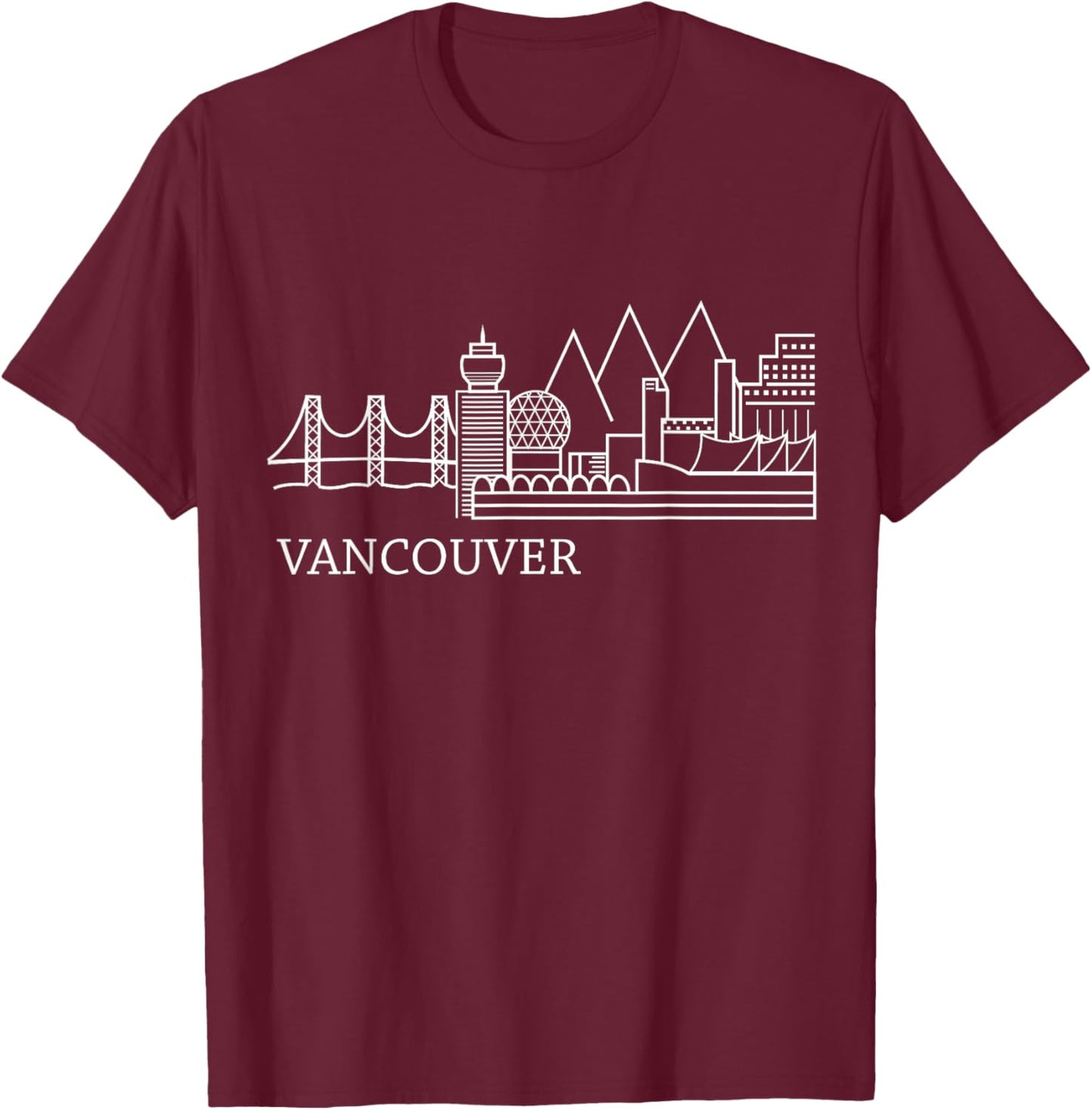 Souvenir Vancouver Canada Shirt Gifts T-Shirt - T-Shirt | Maroon