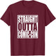 Straight Outta Comic-Con Anime Lover Cosplay T-Shirt - T-Shirt | Maroon