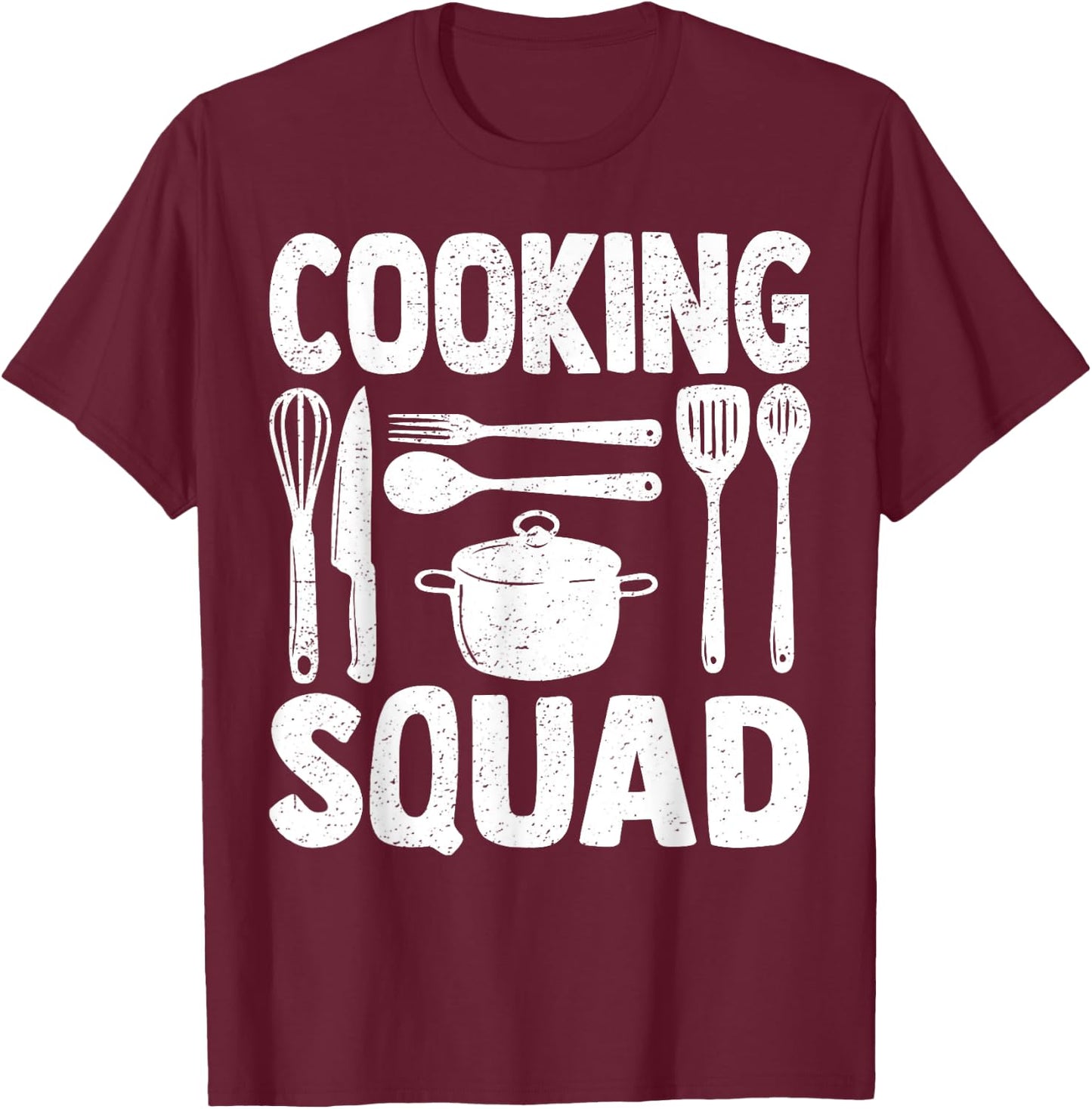 Cook Culinary Cooking Squad Team Kitchen Friends T-Shirt - T-Shirt | Maroon