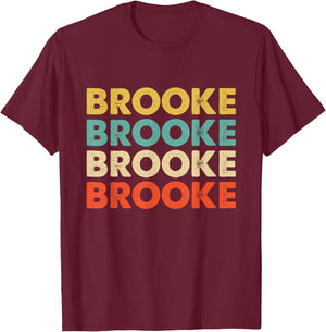 Brooke Name T-Shirt - T-Shirt | Maroon