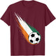 Ivory Coast Flag Graphic Ivory Coast Pride Heritage T-Shirt - T-Shirt | Maroon