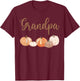 Grandpa of Little Pumpkin First Birthday Autumn Pumpkin T-Shirt - T-Shirt | Maroon