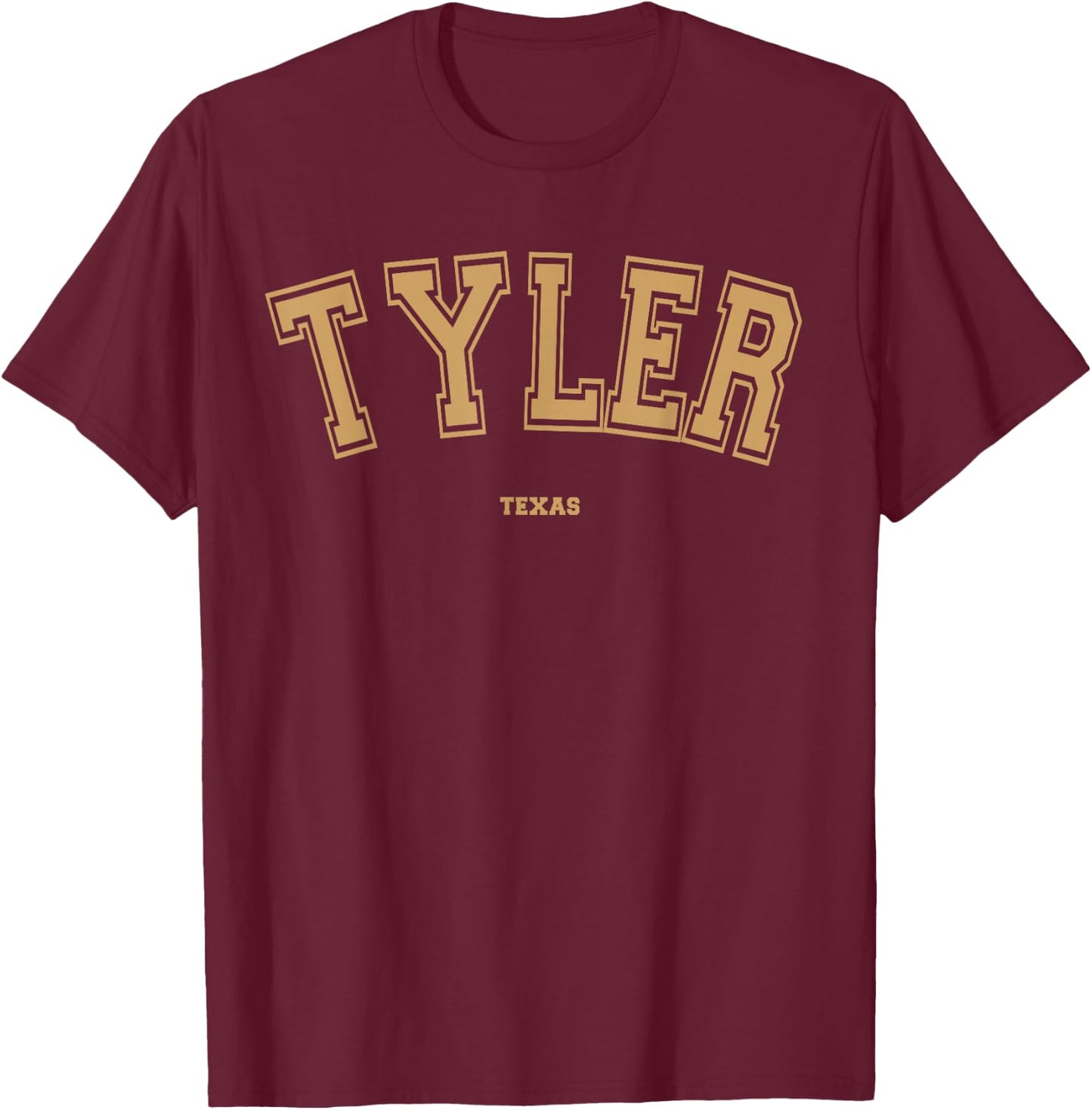 Tyler Sports College Style on Tyler T-Shirt - T-Shirt | Maroon