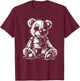 Horror Teddy Bear T-Shirt - T-Shirt | Maroon