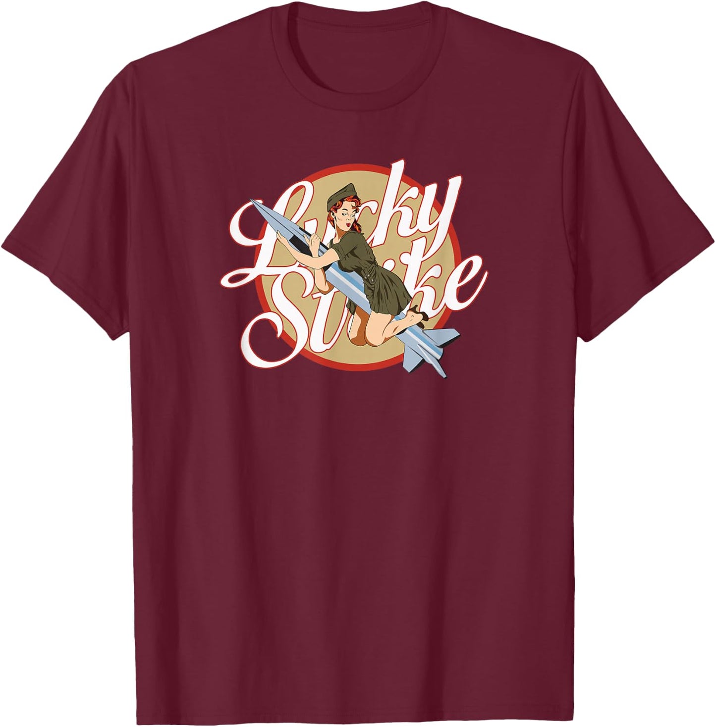 Lucky Strike T-Shirt - T-Shirt | Maroon