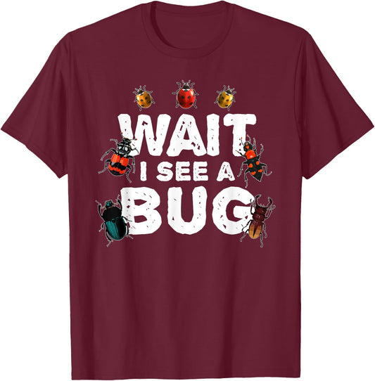 Funny Bug Women Insect Ladybug Science Entomologist T-Shirt - T-Shirt | Maroon