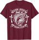 Even Jesus Had A Fishing Story Religious T-Shirt - T-Shirt | Maroon
