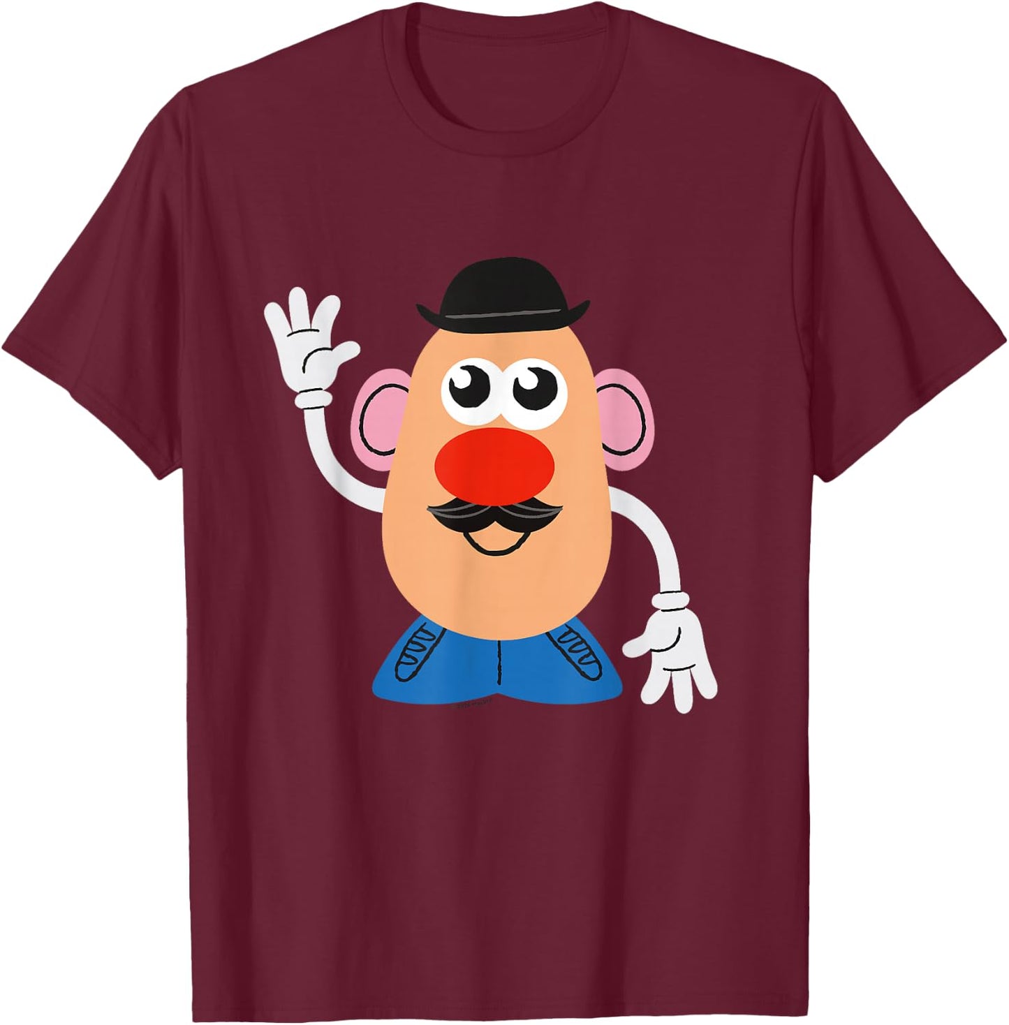 Mrs Potato Head Wave T-Shirt - T-Shirt | Maroon