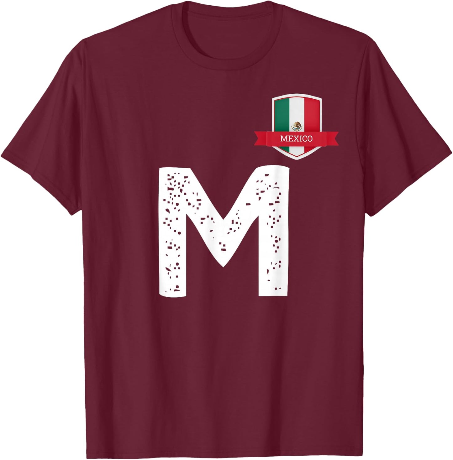 Mexico Human Flag M Mexican Mexico T-Shirt - T-Shirt | Maroon