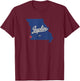Joplin Missouri MO Map T-Shirt - T-Shirt | Maroon