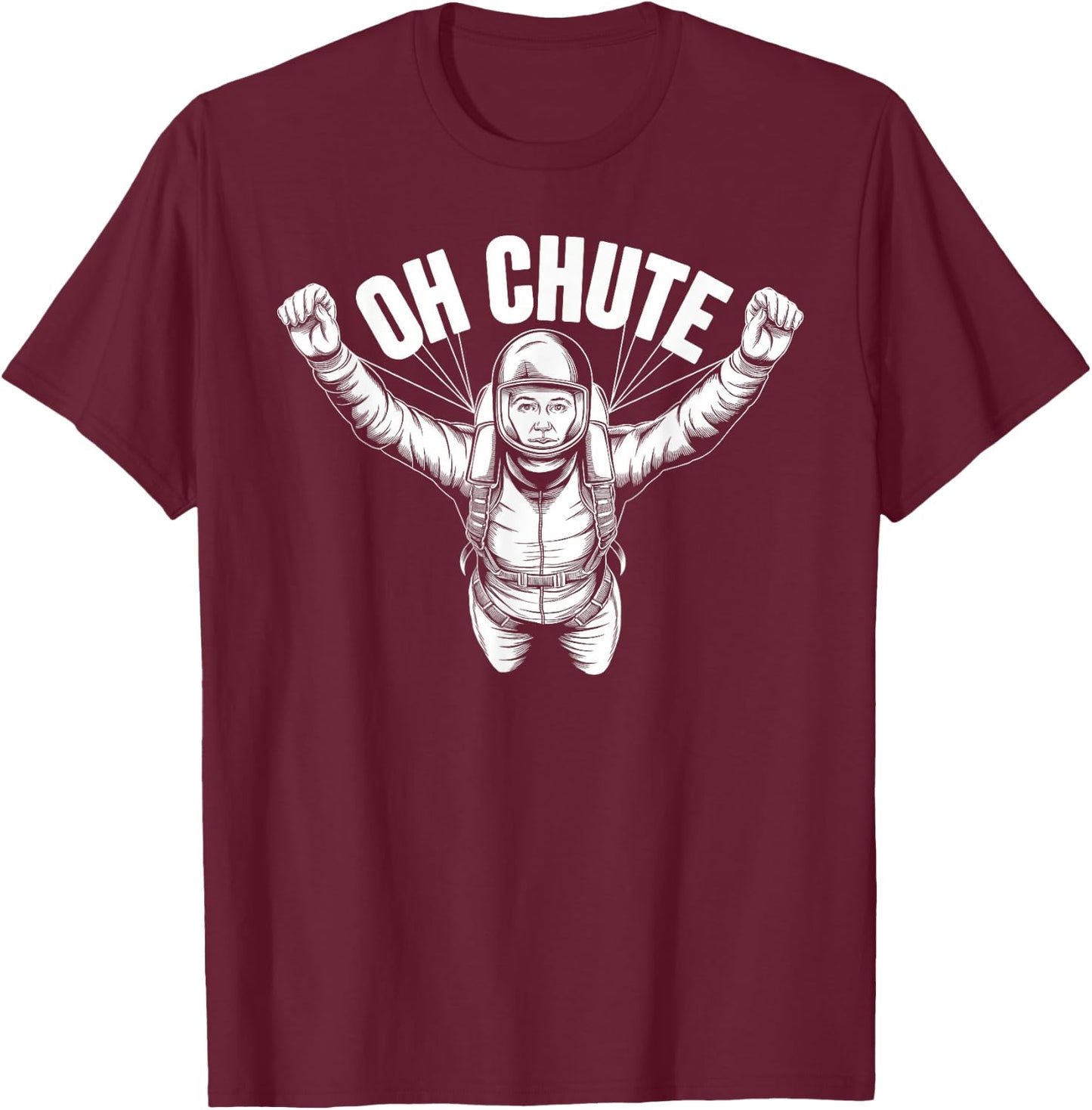 Oh Chute T-Shirt - T-Shirt | Maroon