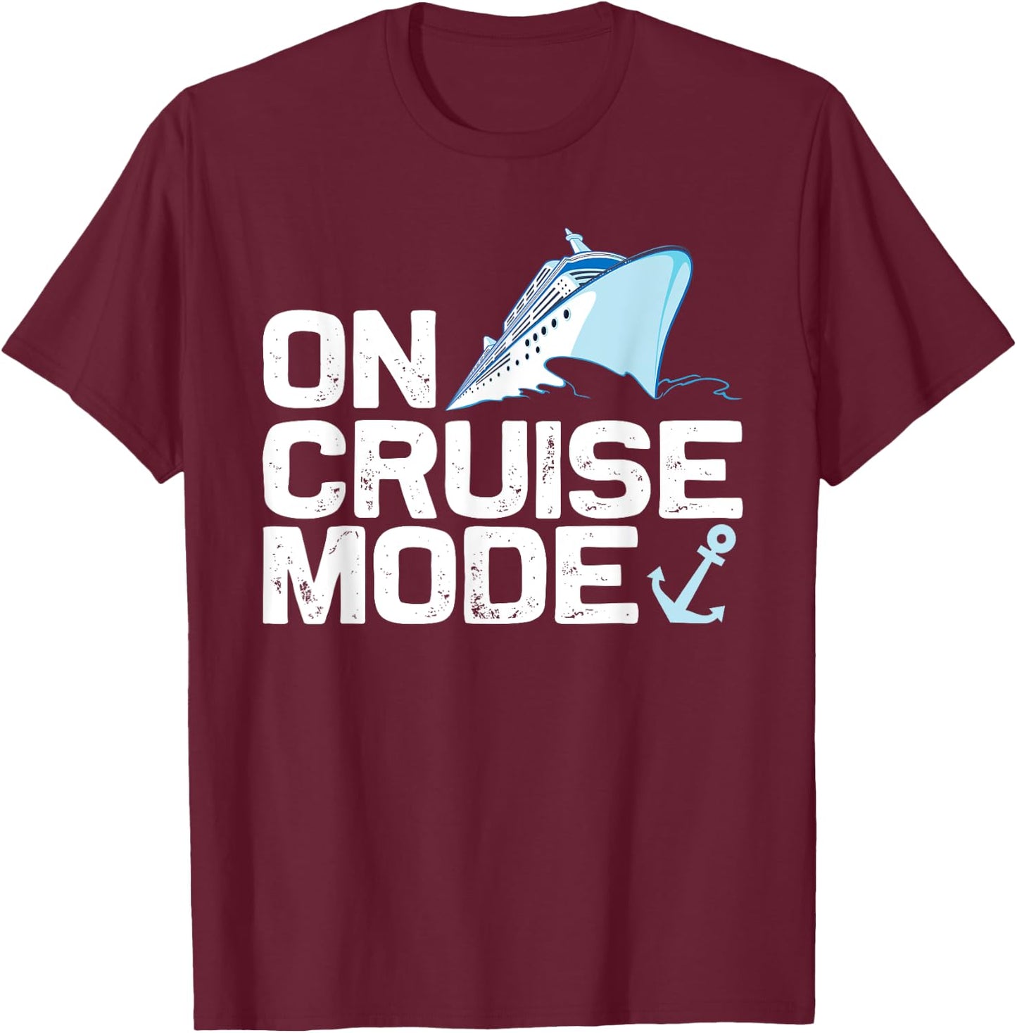 Cool Cruising Women Vacay Mode Cruise Vacation Trip T-Shirt - T-Shirt | Maroon