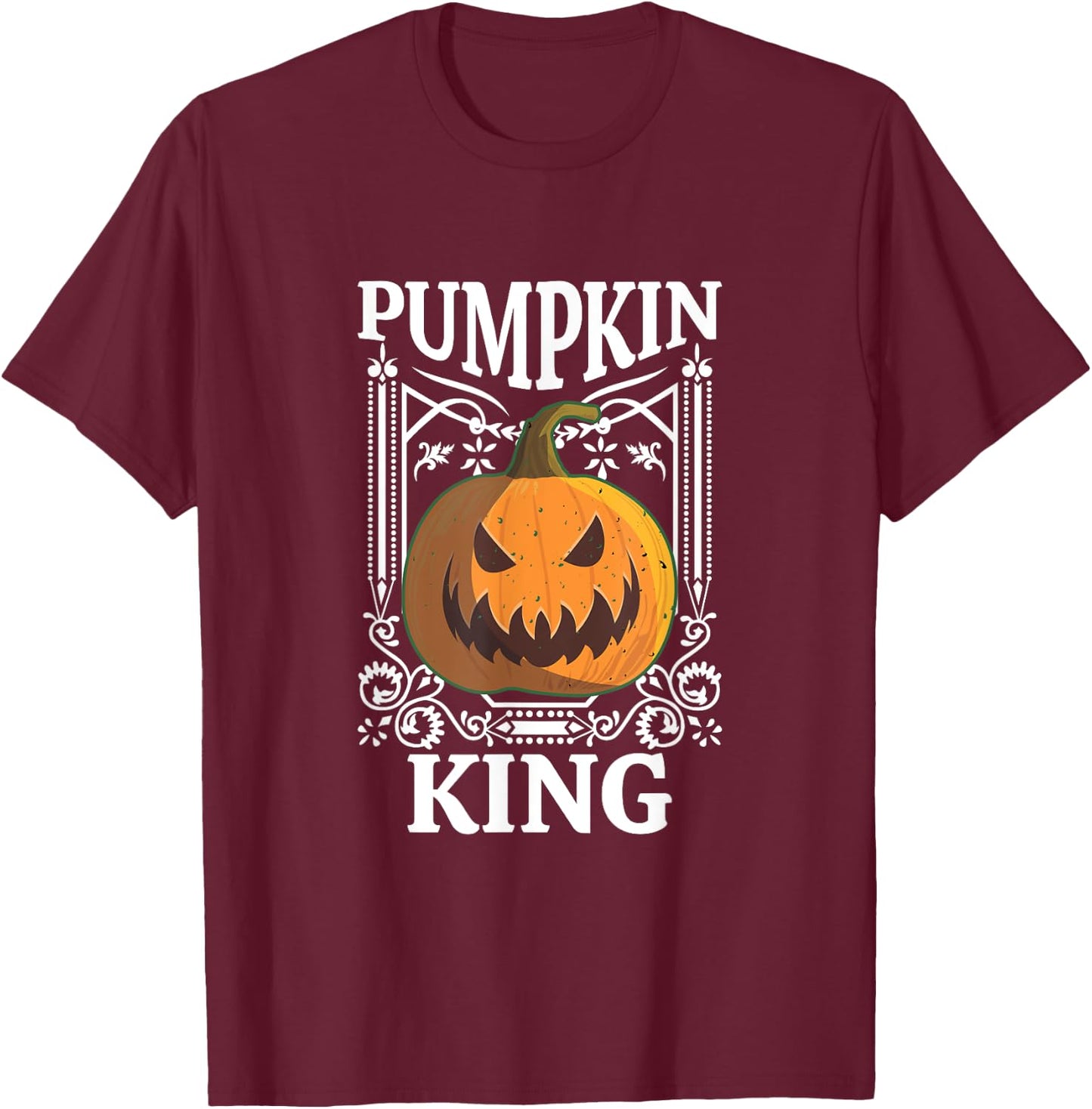 Halloween Pumpkin King Halloween Costume Trick Or Treat T-Shirt - T-Shirt | Maroon