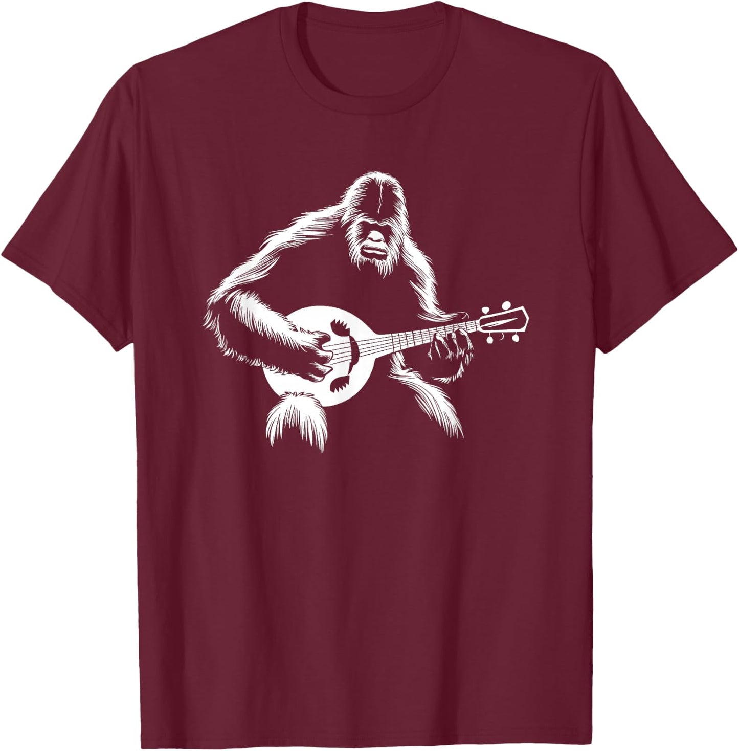 Bigfoot Bouzouki T-Shirt - T-Shirt | Maroon