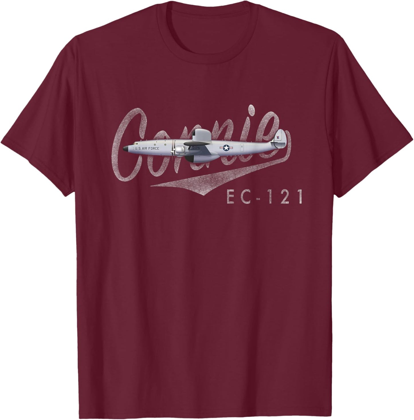 "Connie" EC-121 Warning Star T-Shirt - T-Shirt | Maroon