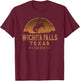 Wichita Falls Texas TX Rodeo Cowboy T-Shirt - T-Shirt | Maroon