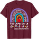 Rainbow We Are On A Break Summer Social Worker Off Duty Women T-Shirt - T-Shirt | Maroon