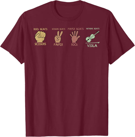 Funny Gift Viola Player Nothing Better than Viola T-Shirt - T-Shirt | Maroon