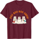 PCU Boo Boo Crew Nurse Retro Funny Ghost Halloween Scrub T-Shirt - T-Shirt | Maroon