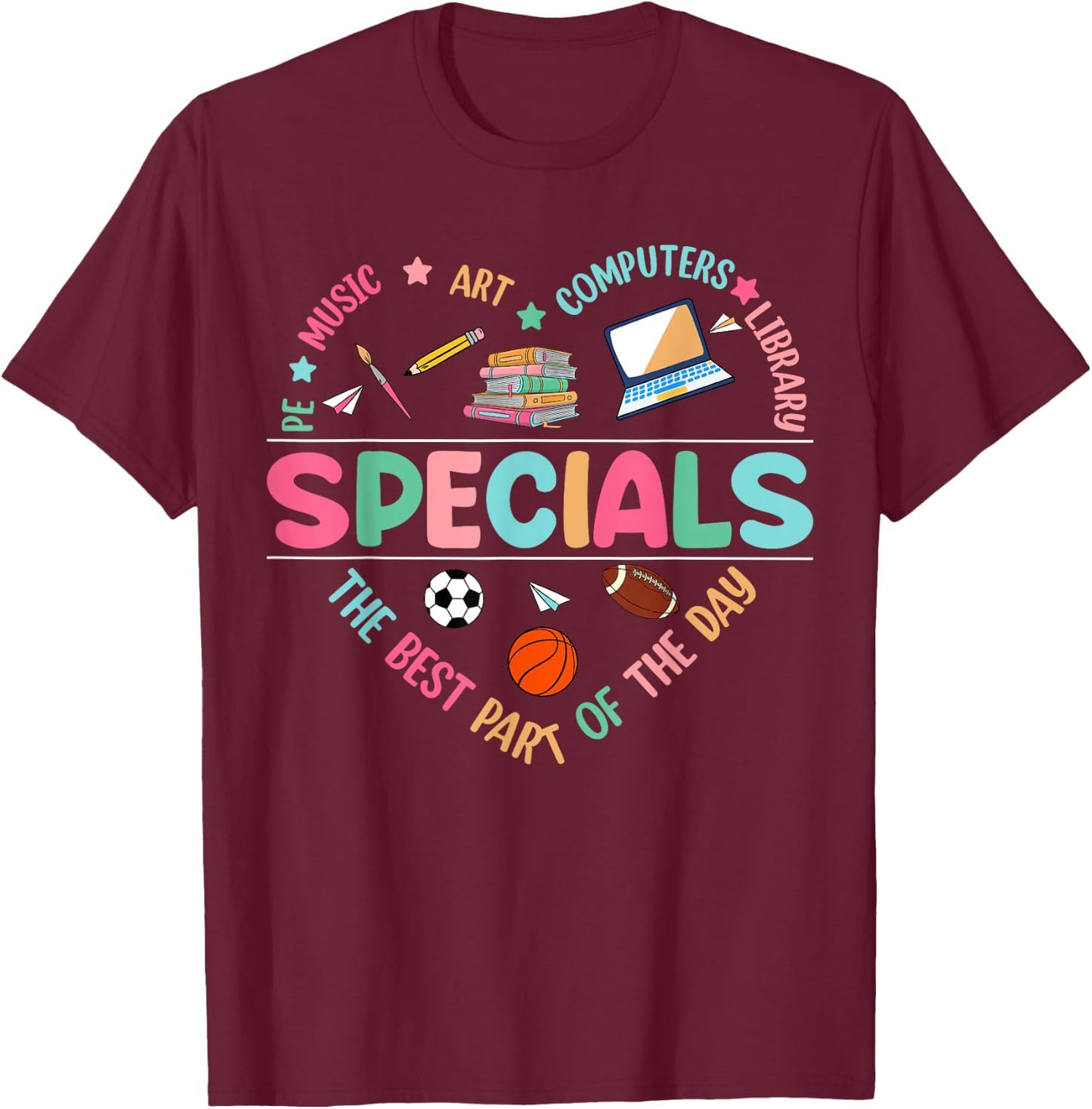 Specials The Best Part Of The Day T-Shirt - T-Shirt | Maroon