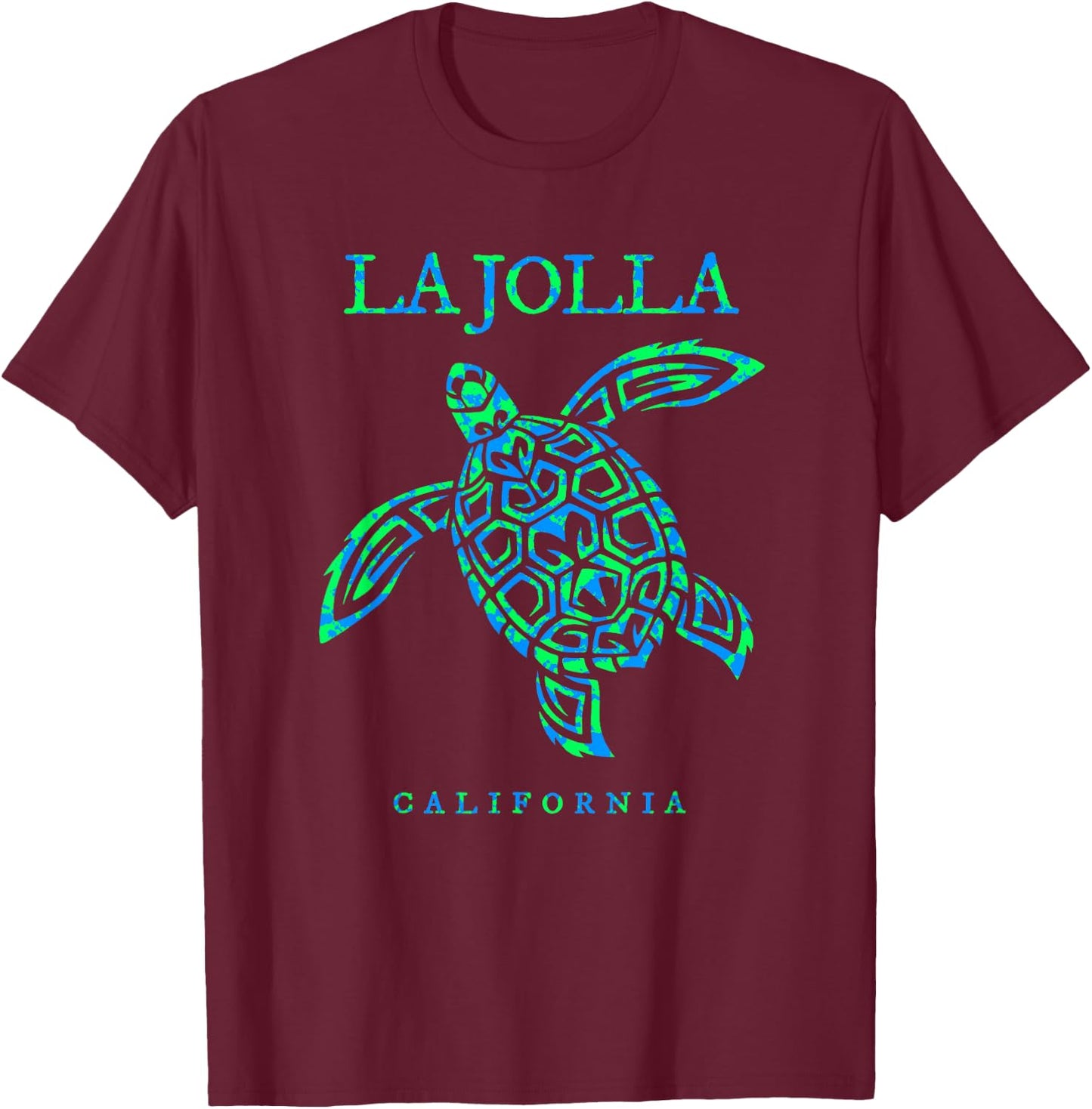 La Jolla California Sea Turtle Boys Girls Toddler T-Shirt - T-Shirt | Maroon