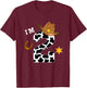 Kids 2nd Birthday Shirt Boy 2 Year Old Rodeo Western Cowboy T-Shirt - T-Shirt | Maroon